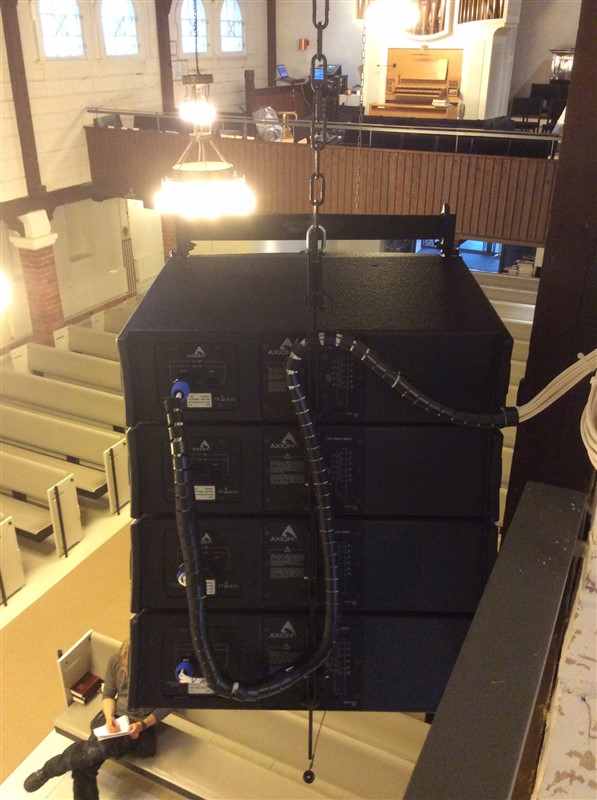 best line array speakers for church